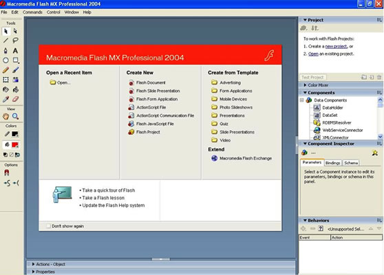 FlashMX2004 UI